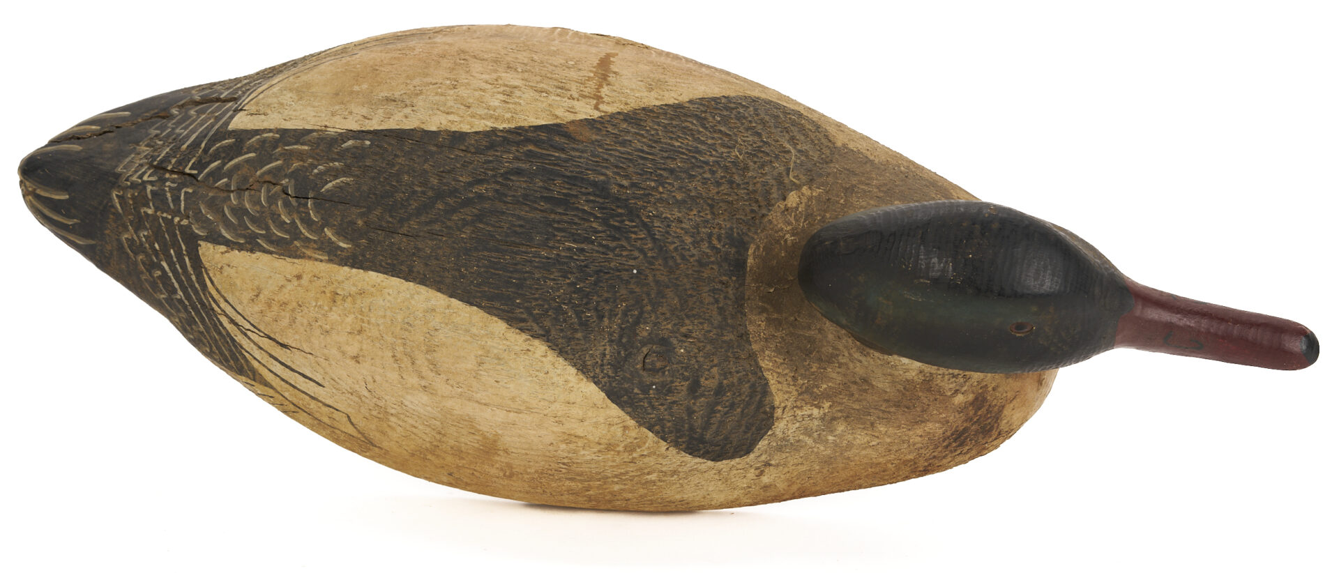 Lot 1073: 2 Herters Duck Decoys, 1893 Series – Merganser and Eider