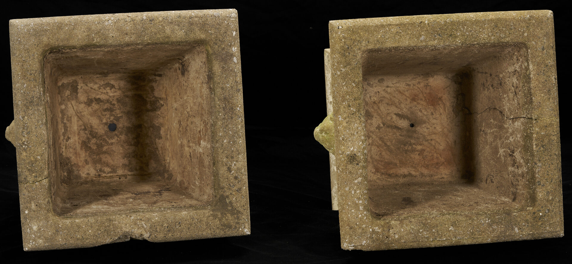 Lot 1074: Pair of American Cast Stone Planters, Callahan Family of Knoxville, TN
