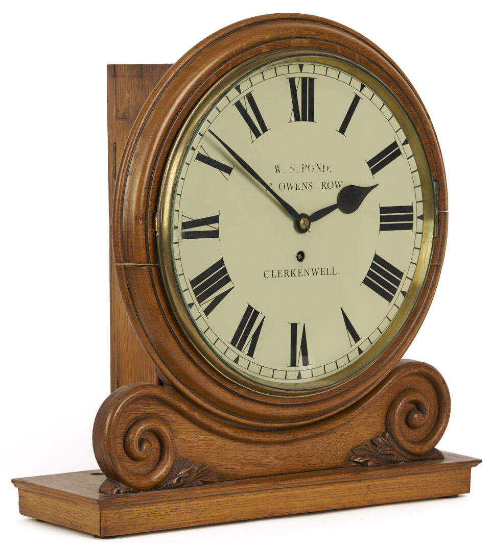 Lot 1076: English Shelf Clock, William Samuel Pond