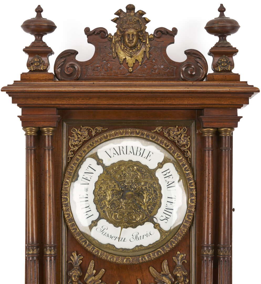 Lot 1077: French Enameled Wall Barometer