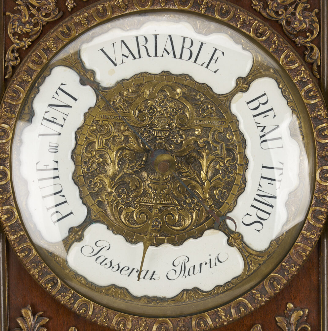 Lot 1077: French Enameled Wall Barometer
