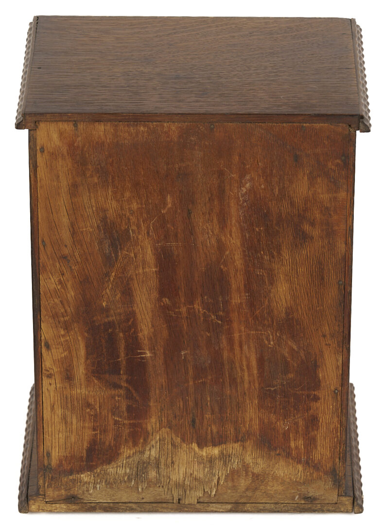 Lot 1078: 3 English Tobacco Items: Humidor, Cigar, & Cigarette Boxes