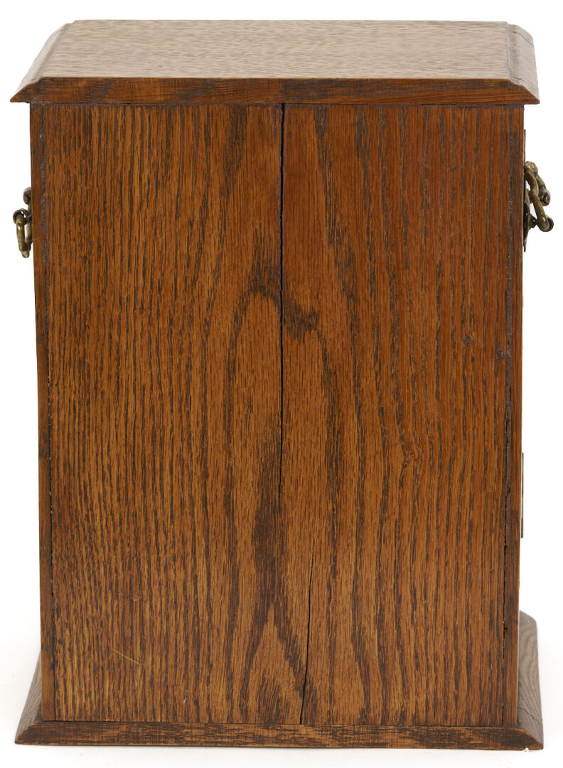 Lot 1078: 3 English Tobacco Items: Humidor, Cigar, & Cigarette Boxes