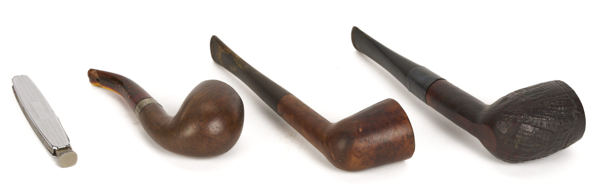Lot 1078: 3 English Tobacco Items: Humidor, Cigar, & Cigarette Boxes