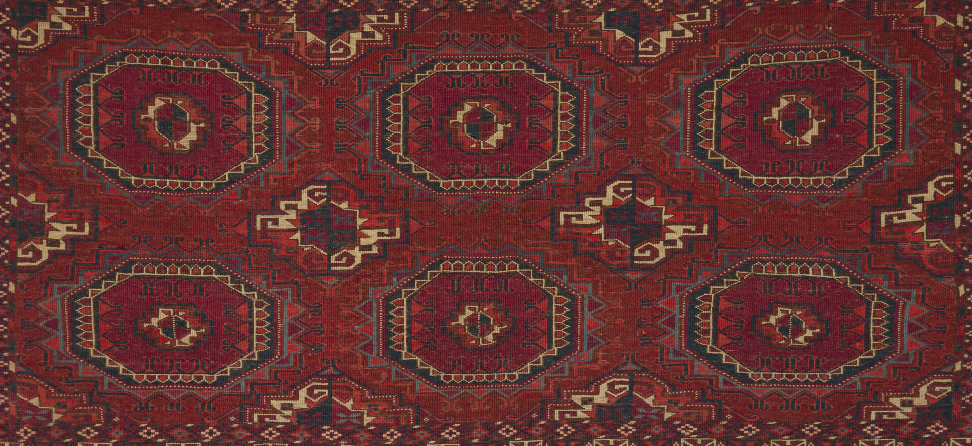 Lot 1080: 3 Antique Turman Tekke Tribal Rugs, Incl. Tekke Torbas & Chuval
