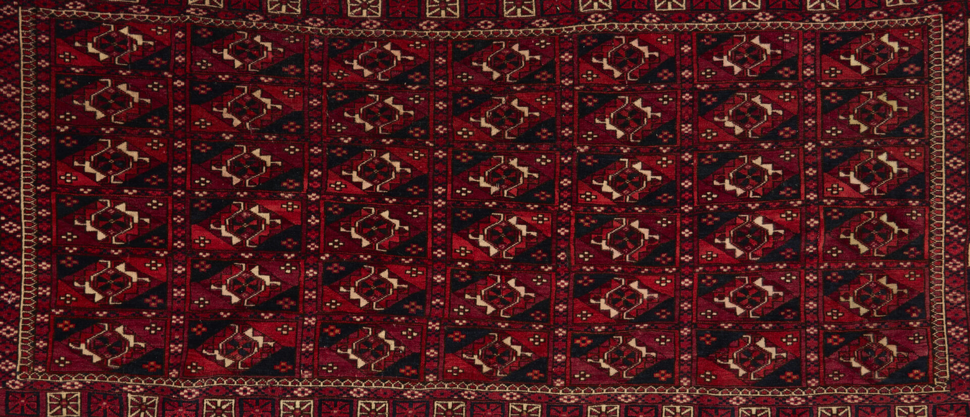 Lot 1080: 3 Antique Turman Tekke Tribal Rugs, Incl. Tekke Torbas & Chuval