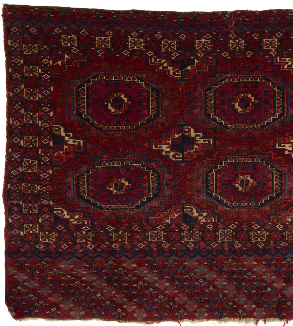 Lot 1080: 3 Antique Turman Tekke Tribal Rugs, Incl. Tekke Torbas & Chuval