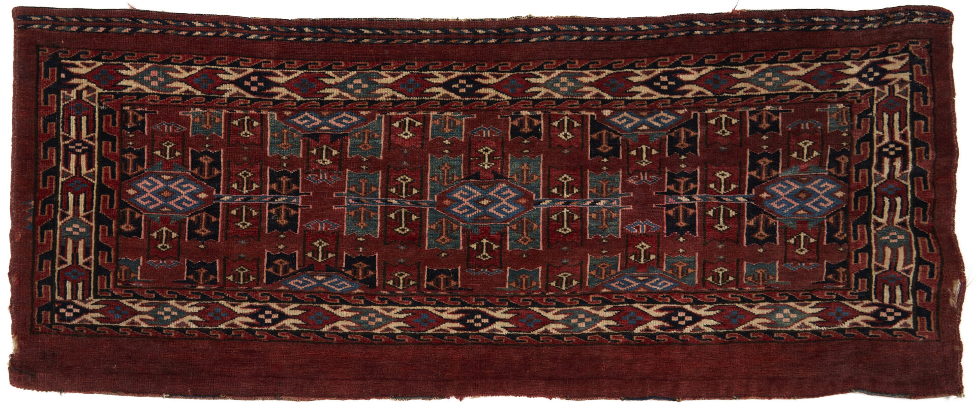 Lot 1081: 4 Antique Torba Weavings, Incl. Northwest Persia, Ersari, & Yomud