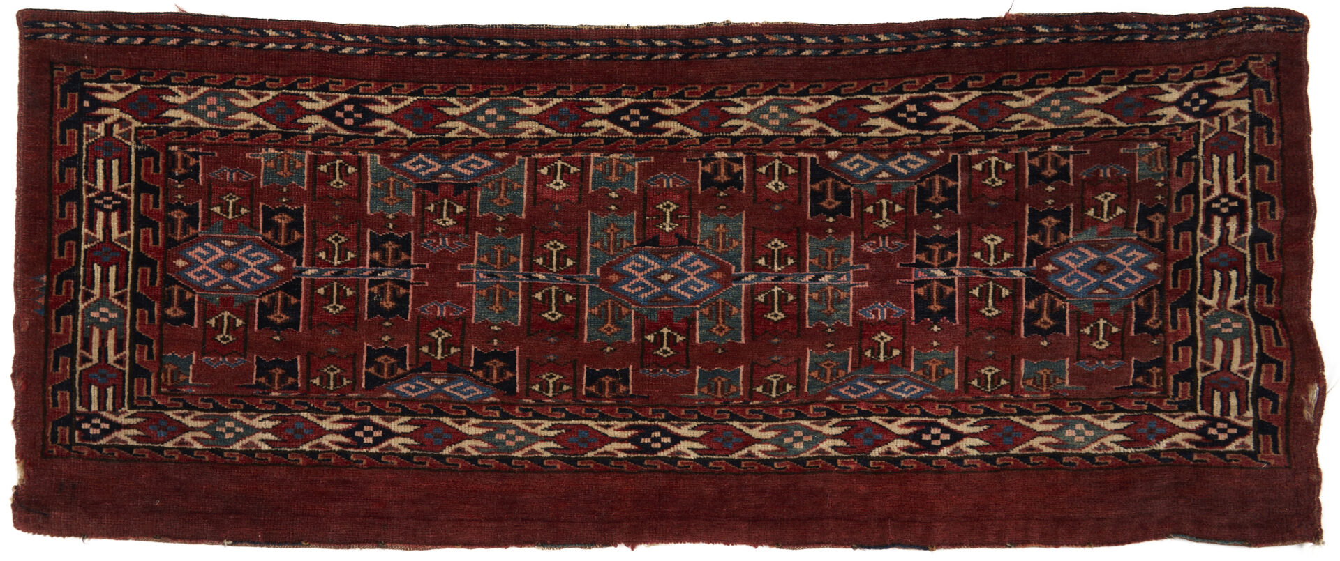 Lot 1081: 4 Antique Torba Weavings, Incl. Northwest Persia, Ersari, & Yomud