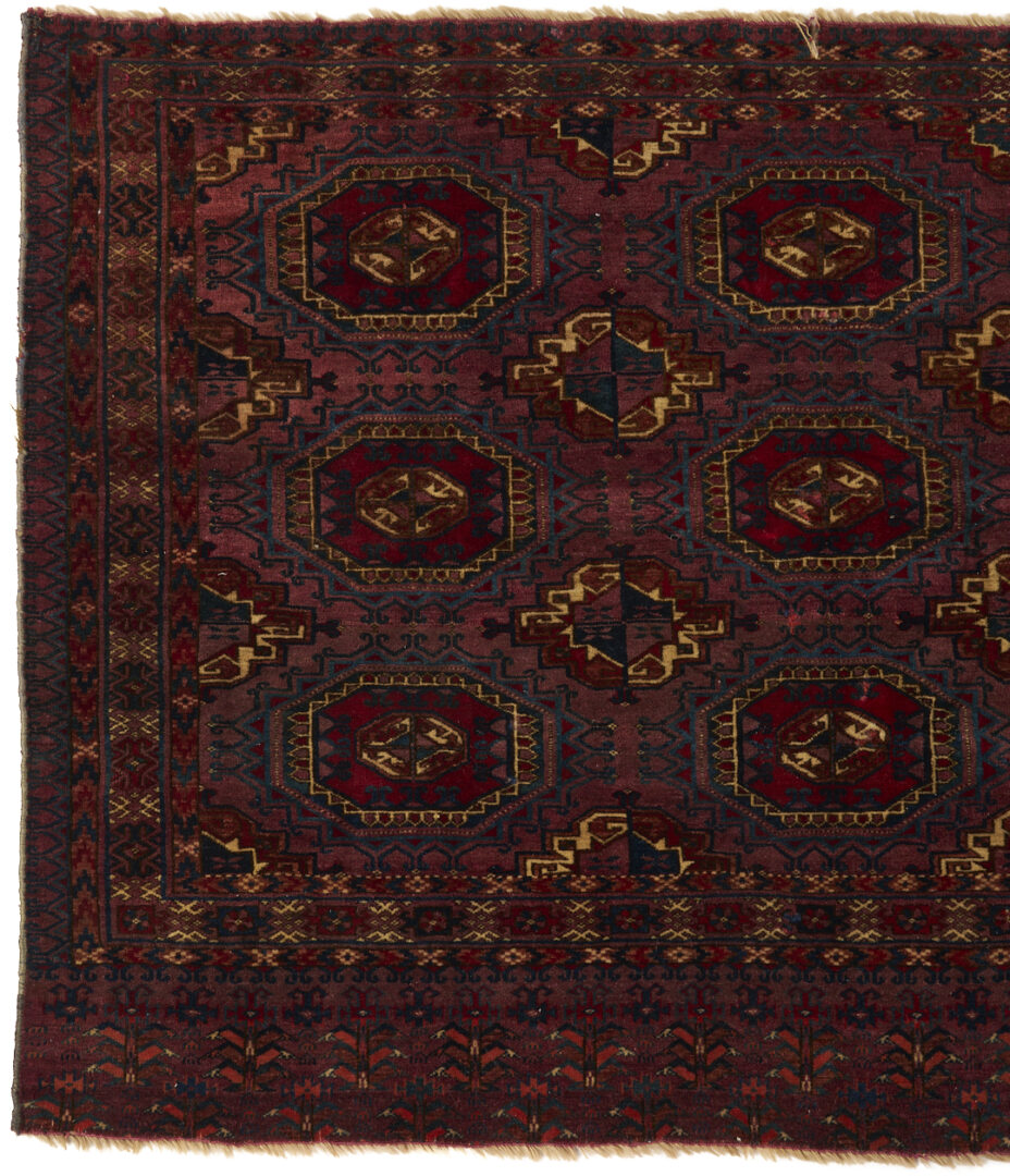 Lot 1082: 2 Antique Turkman Chuval Weavings, Tekke & Baluch