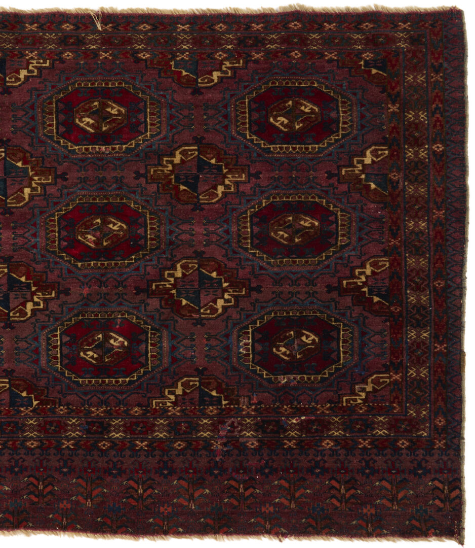 Lot 1082: 2 Antique Turkman Chuval Weavings, Tekke & Baluch