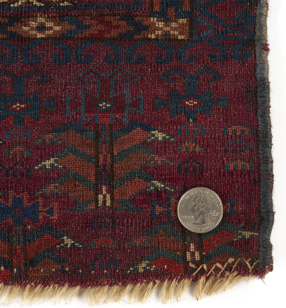 Lot 1082: 2 Antique Turkman Chuval Weavings, Tekke & Baluch