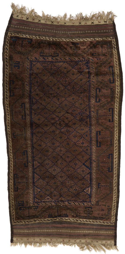 Lot 1082: 2 Antique Turkman Chuval Weavings, Tekke & Baluch