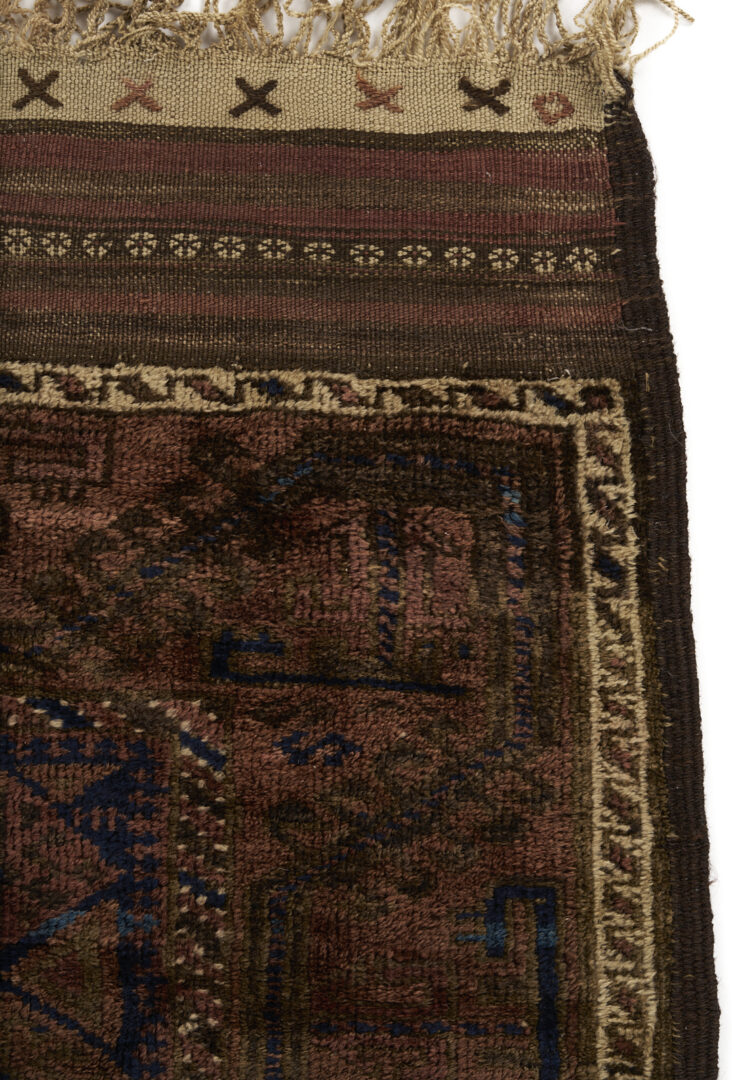 Lot 1082: 2 Antique Turkman Chuval Weavings, Tekke & Baluch