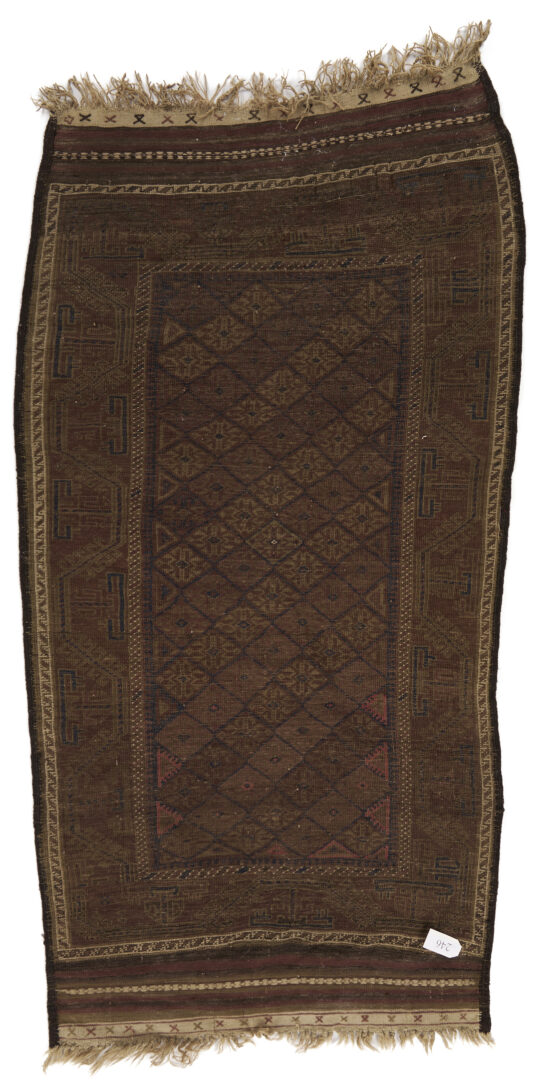 Lot 1082: 2 Antique Turkman Chuval Weavings, Tekke & Baluch