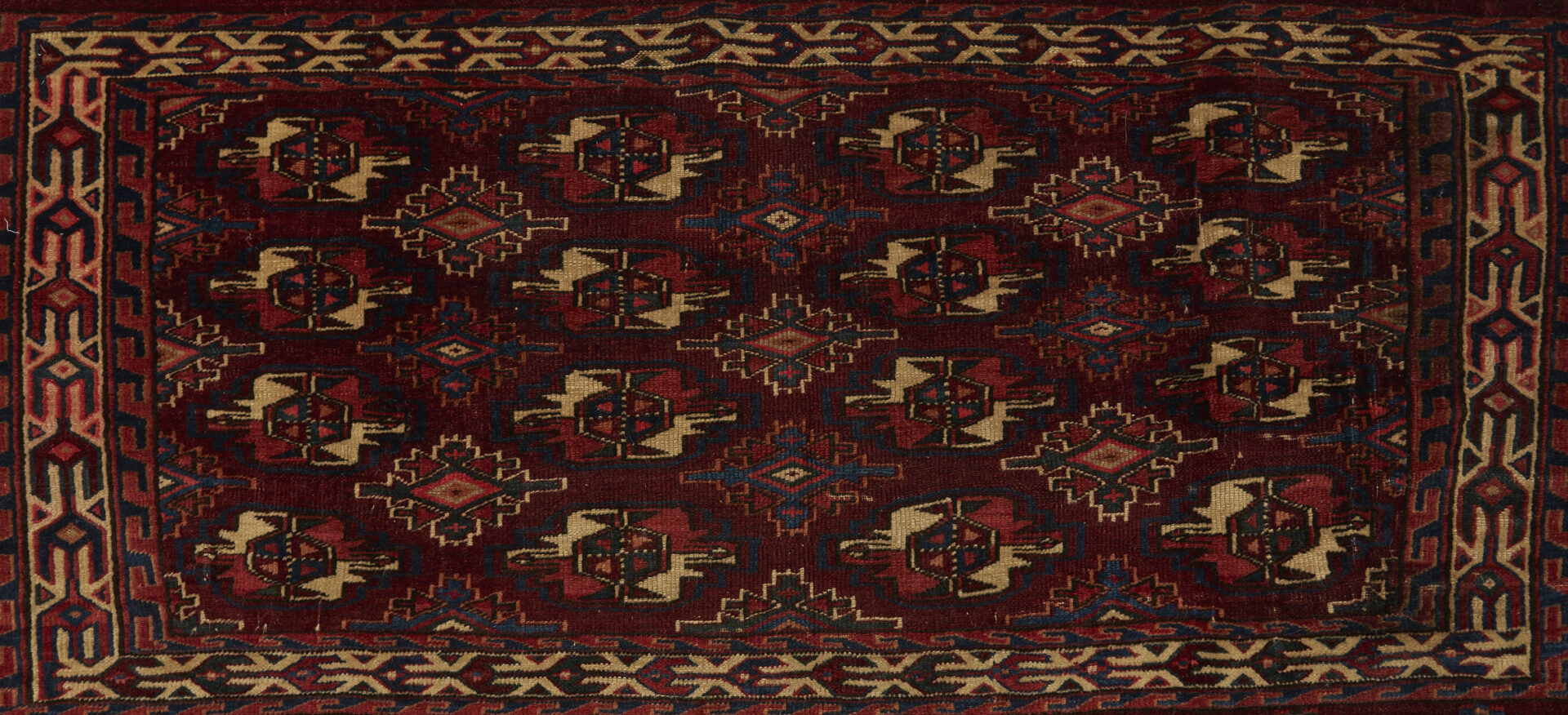 Lot 1083: 3 Antique Turkman Tribal Chuvals, Incl. Tekke & Yomud