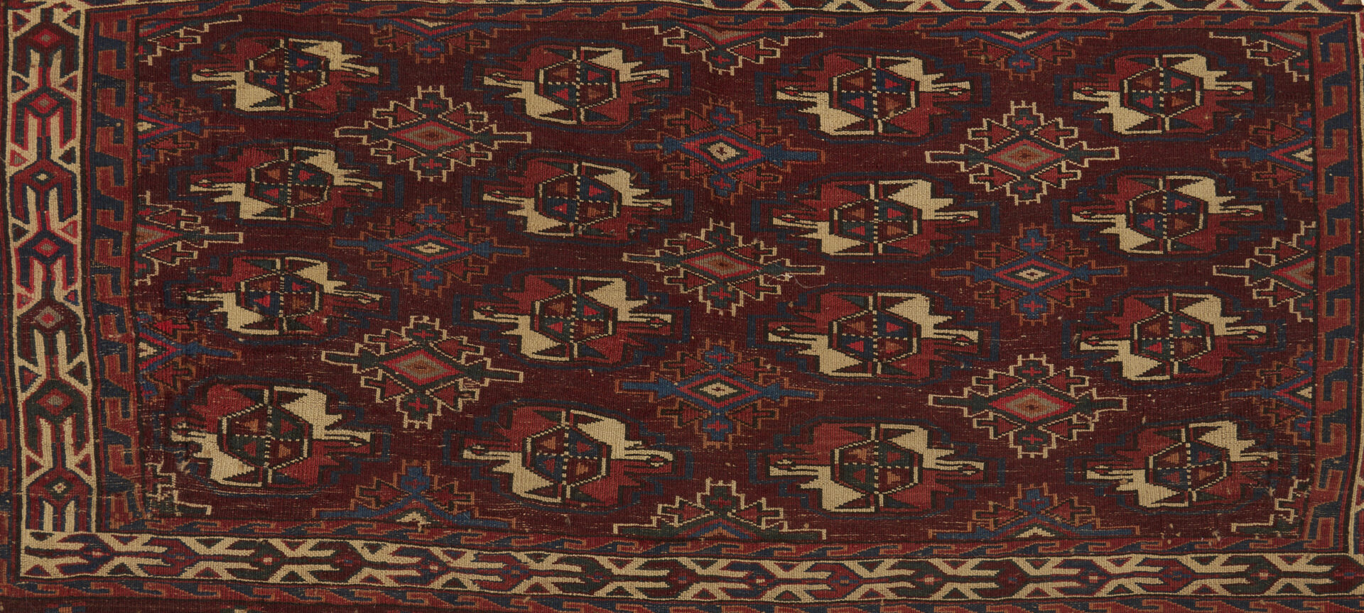 Lot 1083: 3 Antique Turkman Tribal Chuvals, Incl. Tekke & Yomud