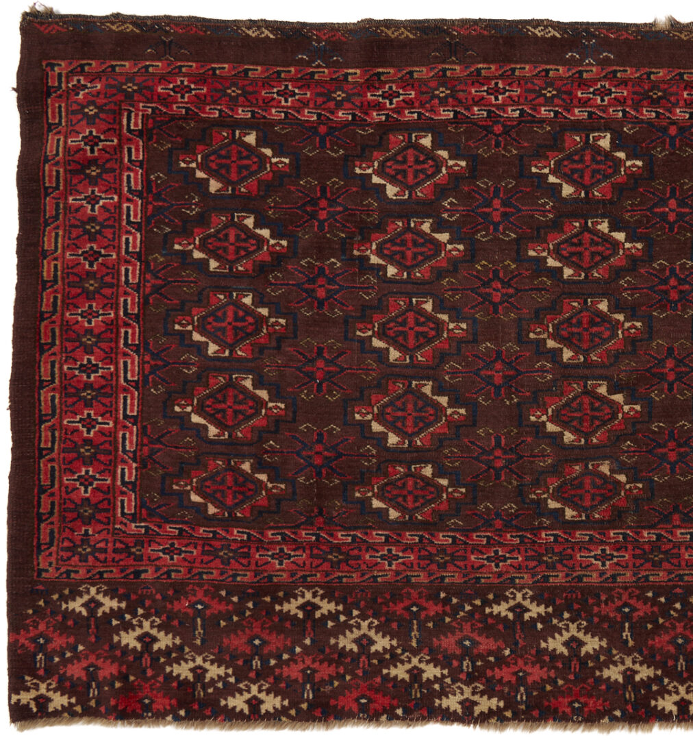Lot 1083: 3 Antique Turkman Tribal Chuvals, Incl. Tekke & Yomud