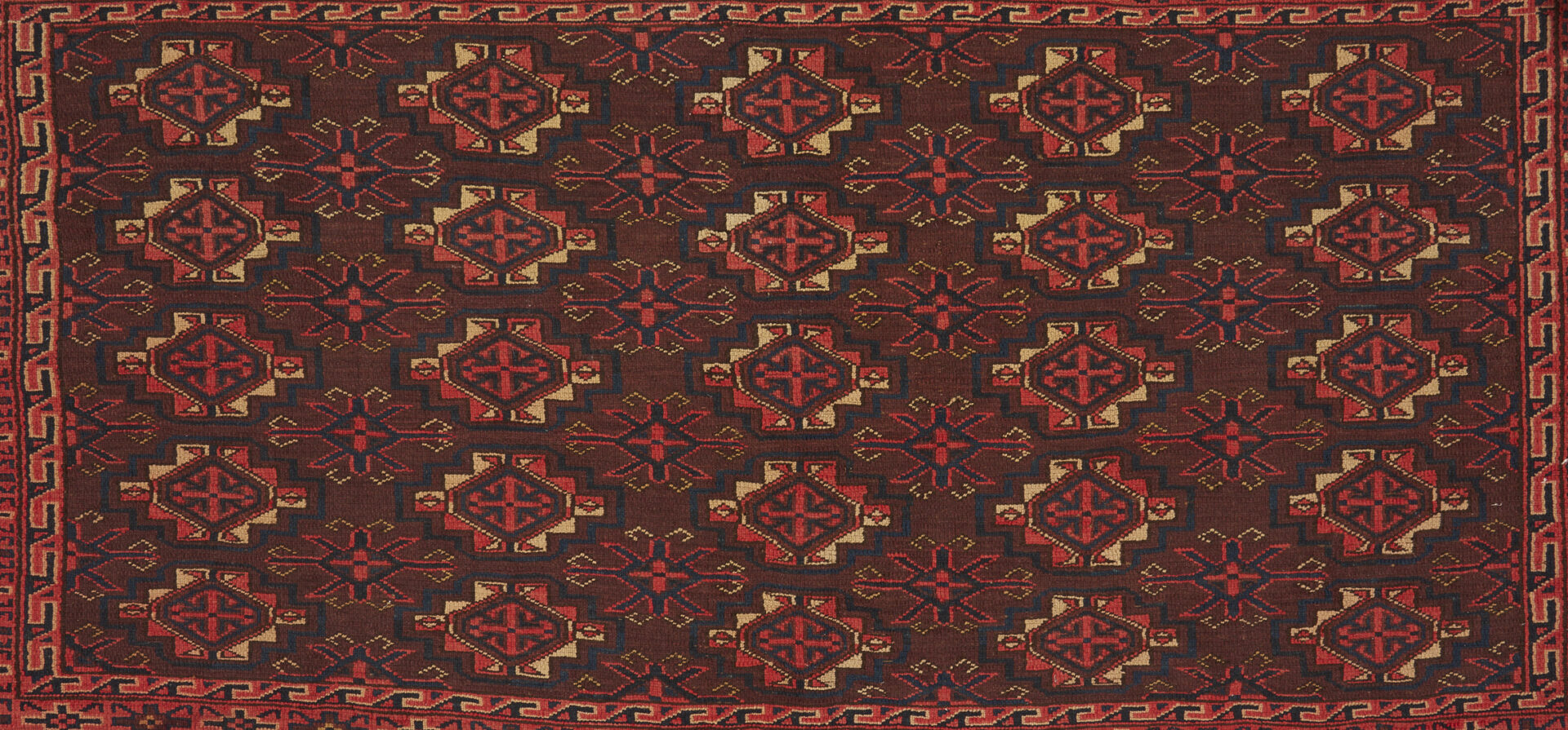 Lot 1083: 3 Antique Turkman Tribal Chuvals, Incl. Tekke & Yomud