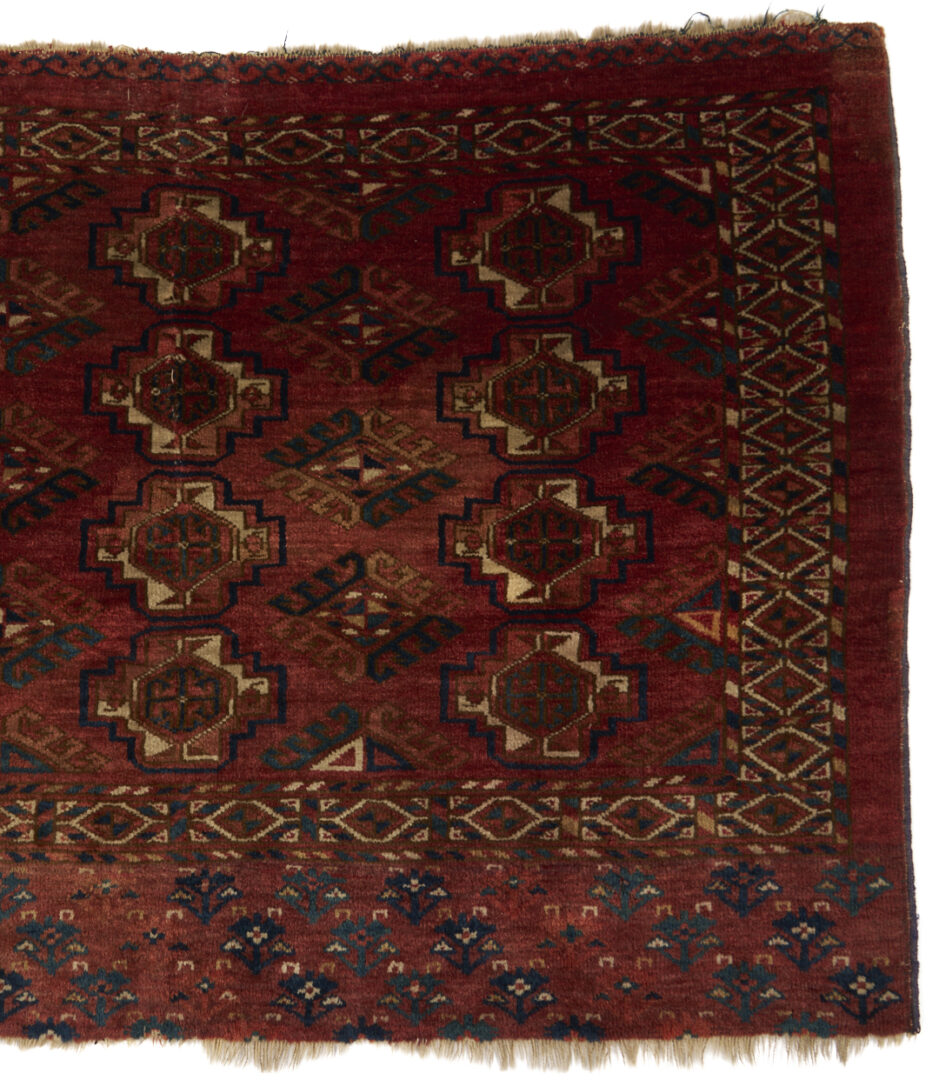 Lot 1083: 3 Antique Turkman Tribal Chuvals, Incl. Tekke & Yomud