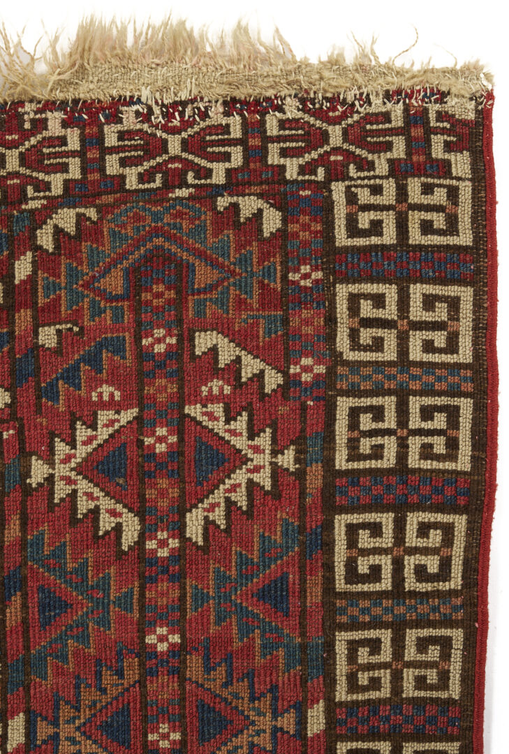 Lot 1084: Antique Turkmen Tekke Ensi Rug, Bird-Head Design