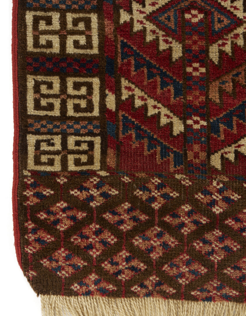 Lot 1084: Antique Turkmen Tekke Ensi Rug, Bird-Head Design