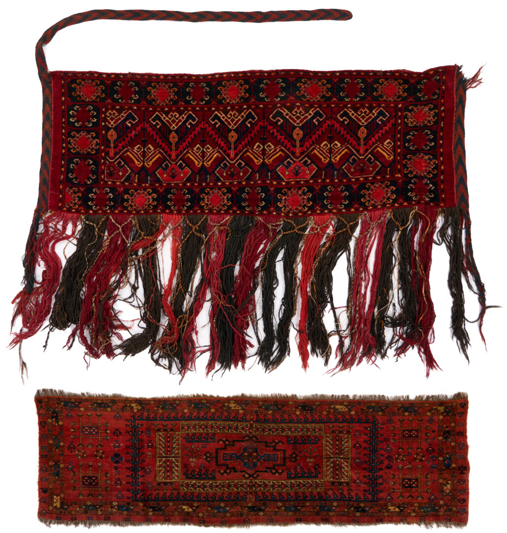 Lot 1086: Antique Ersari Turkman Trapping & Ersari Torba