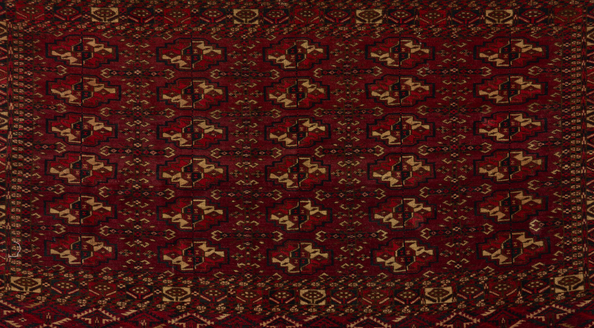 Lot 1087: 2 Antique Turkmen Tribal Chuval Weavings, Yomud & Tekke