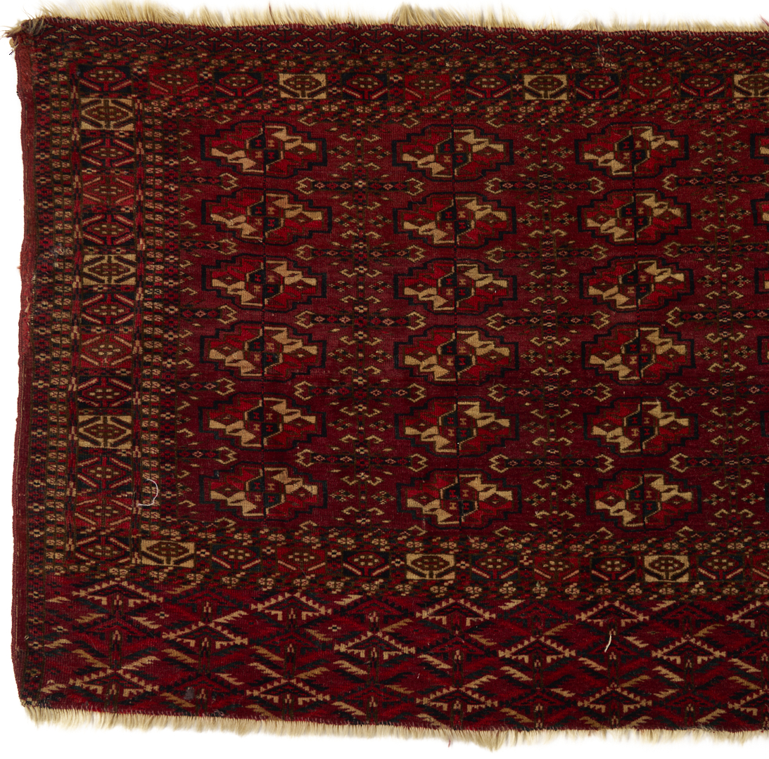 Lot 1087: 2 Antique Turkmen Tribal Chuval Weavings, Yomud & Tekke