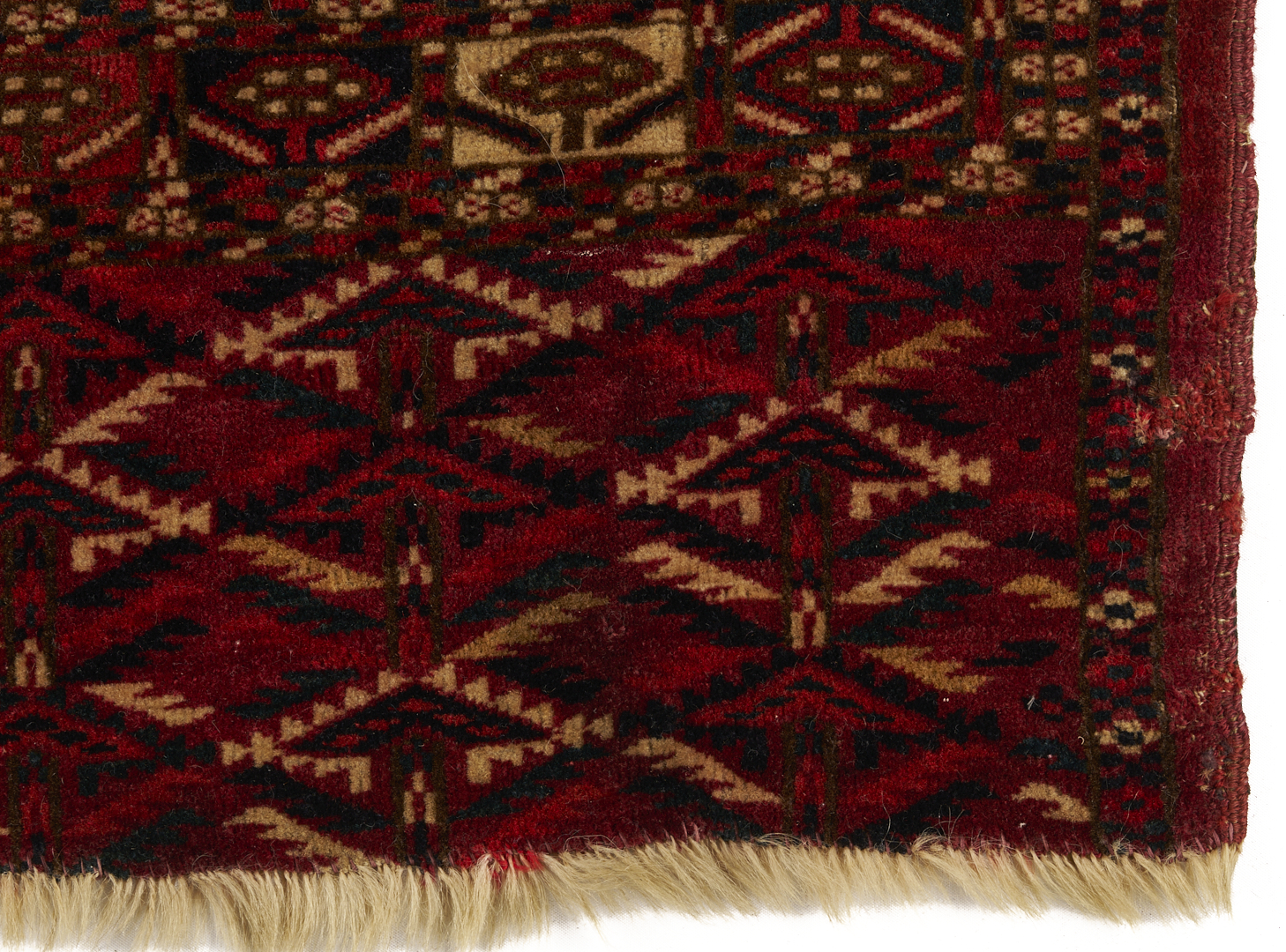Lot 1087: 2 Antique Turkmen Tribal Chuval Weavings, Yomud & Tekke