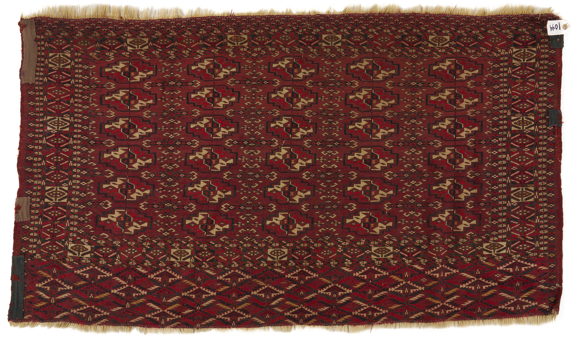 Lot 1087: 2 Antique Turkmen Tribal Chuval Weavings, Yomud & Tekke