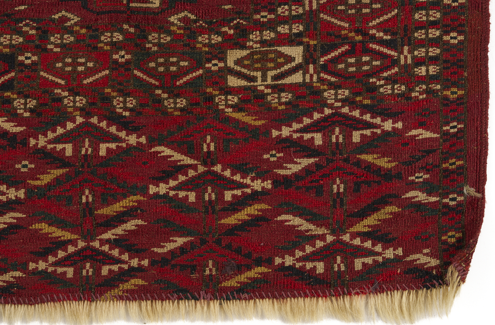 Lot 1087: 2 Antique Turkmen Tribal Chuval Weavings, Yomud & Tekke