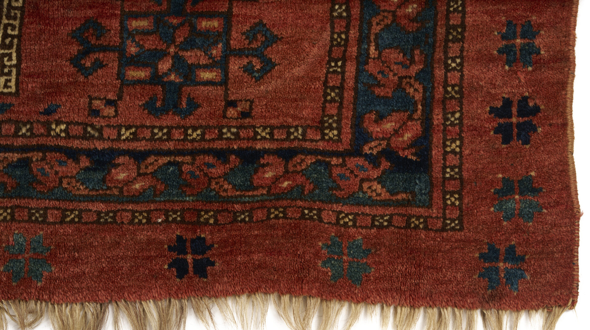 Lot 1089: 3 Antique Turkmen Weavings, Yomud Torba, Arabatchi Chuval & Ersari Torba