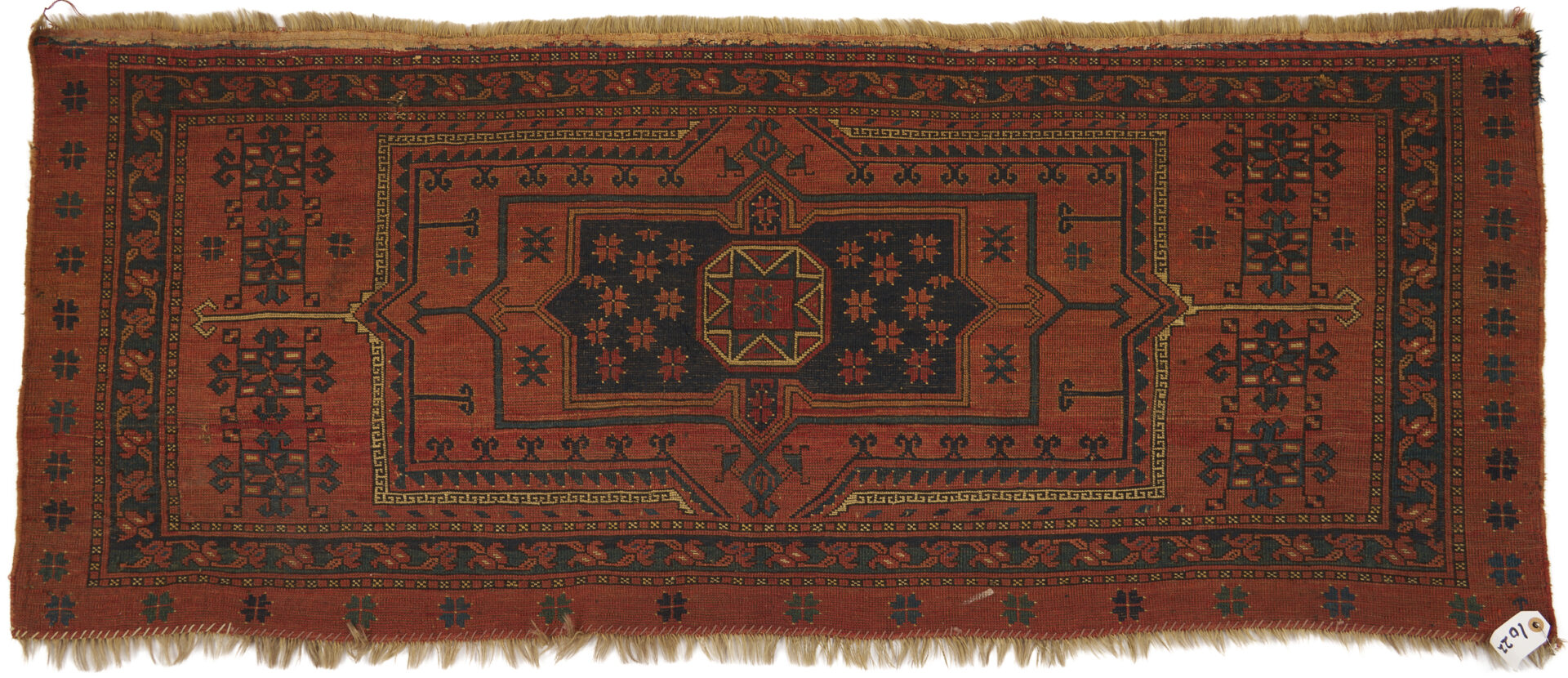Lot 1089: 3 Antique Turkmen Weavings, Yomud Torba, Arabatchi Chuval & Ersari Torba