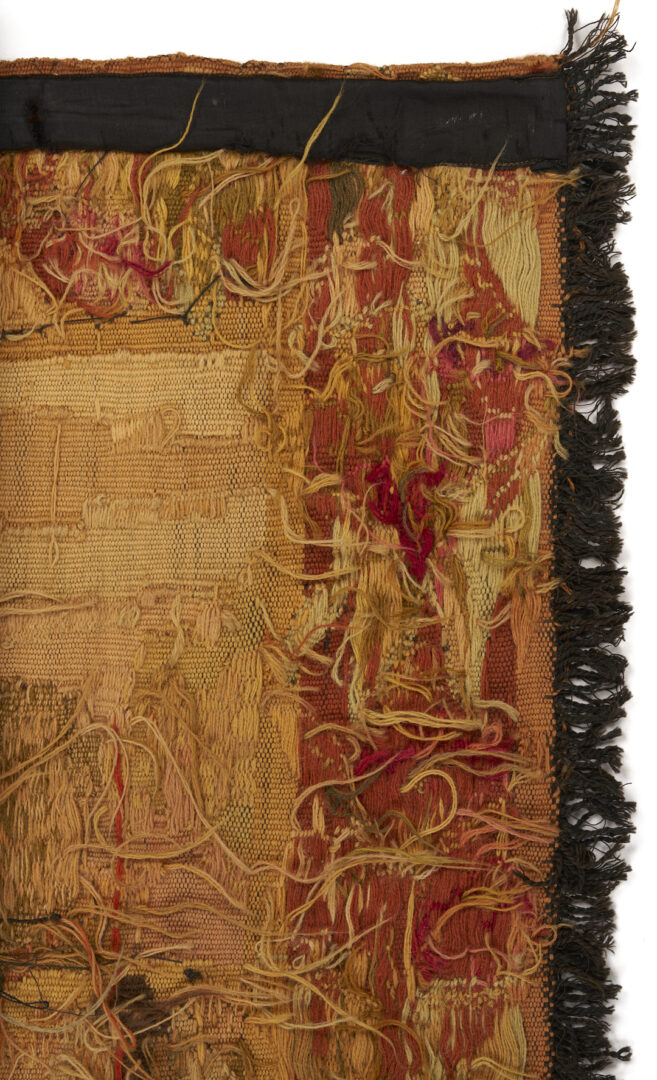 Lot 1090: French Medieval Style Equestrian Tapestry