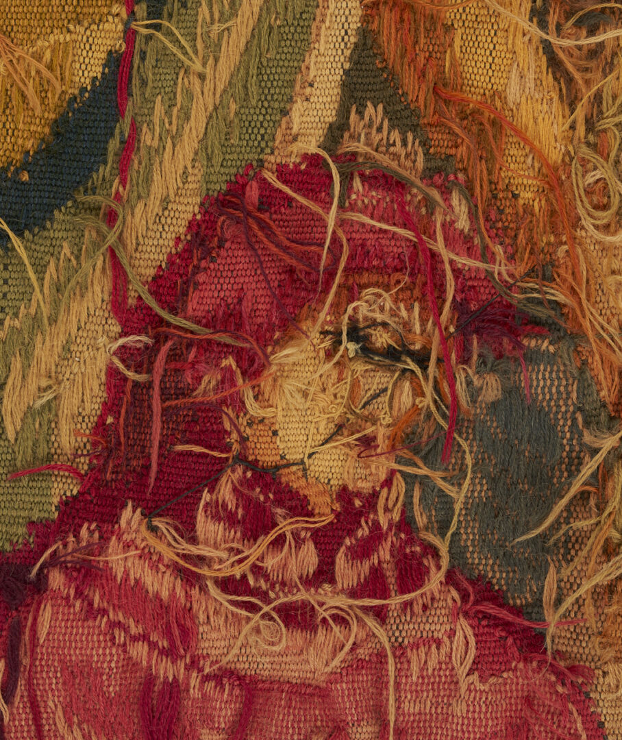Lot 1090: French Medieval Style Equestrian Tapestry
