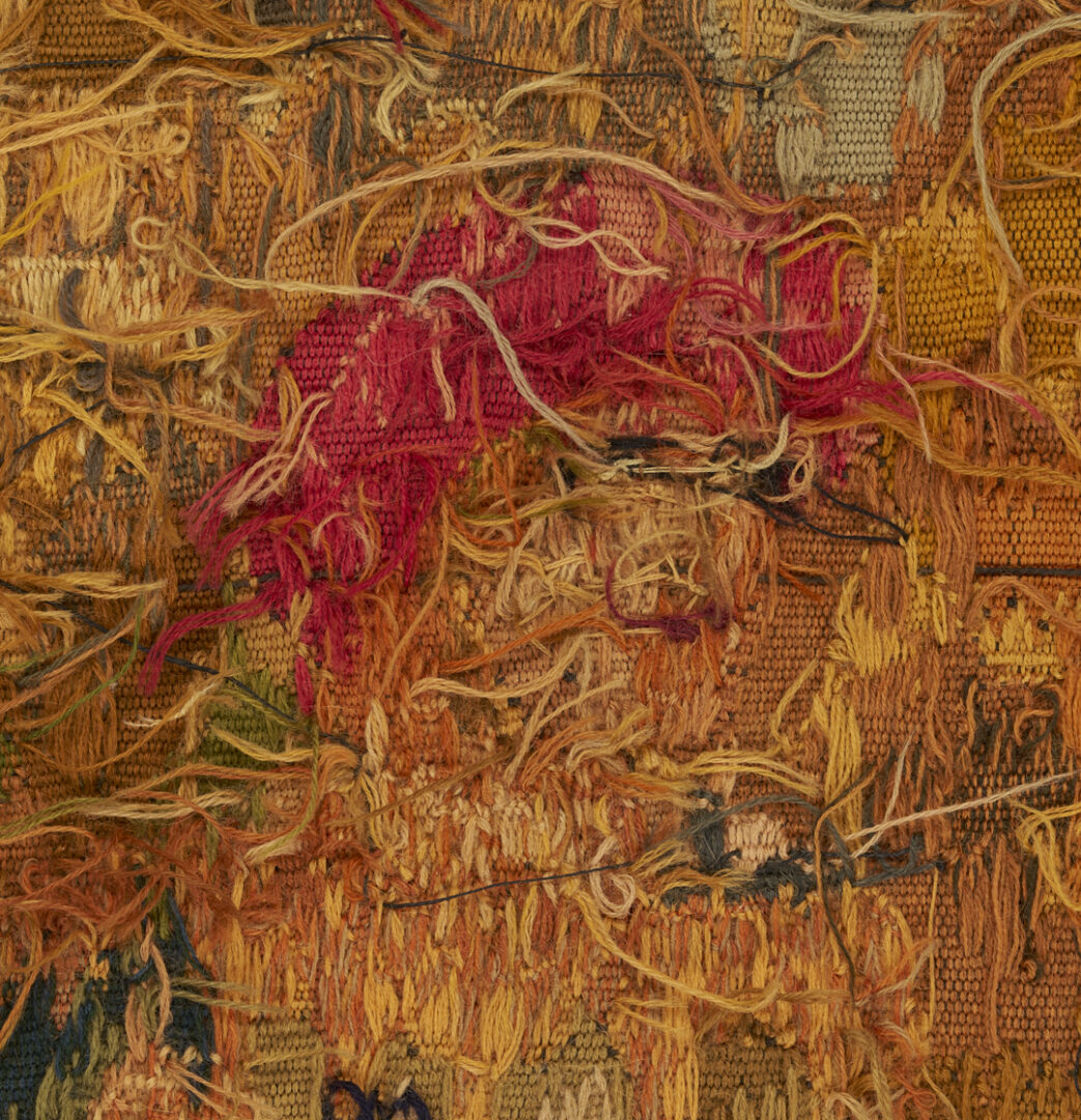 Lot 1090: French Medieval Style Equestrian Tapestry
