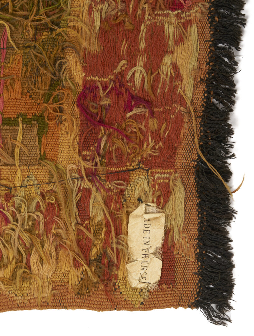 Lot 1090: French Medieval Style Equestrian Tapestry