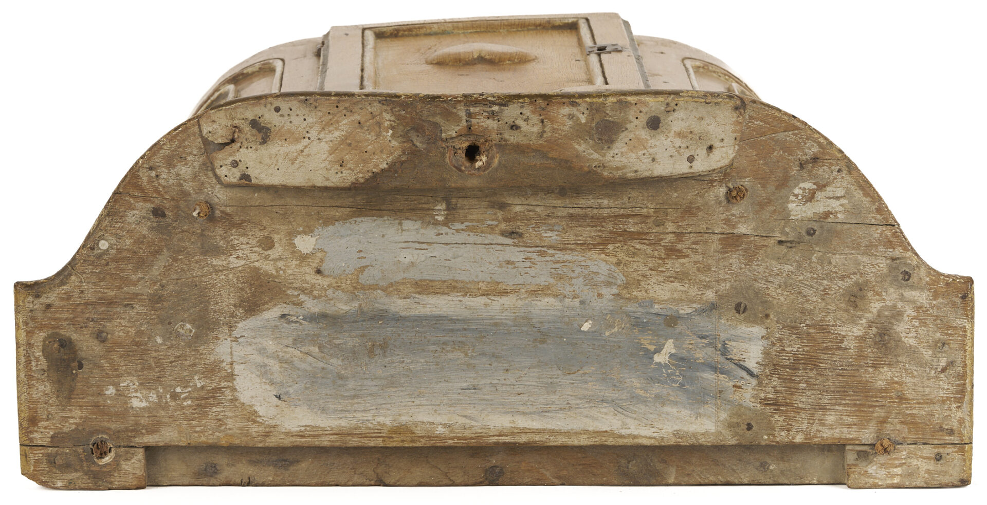 Lot 1093: Continental Heart Motif Hanging Cupboard, 19th C.