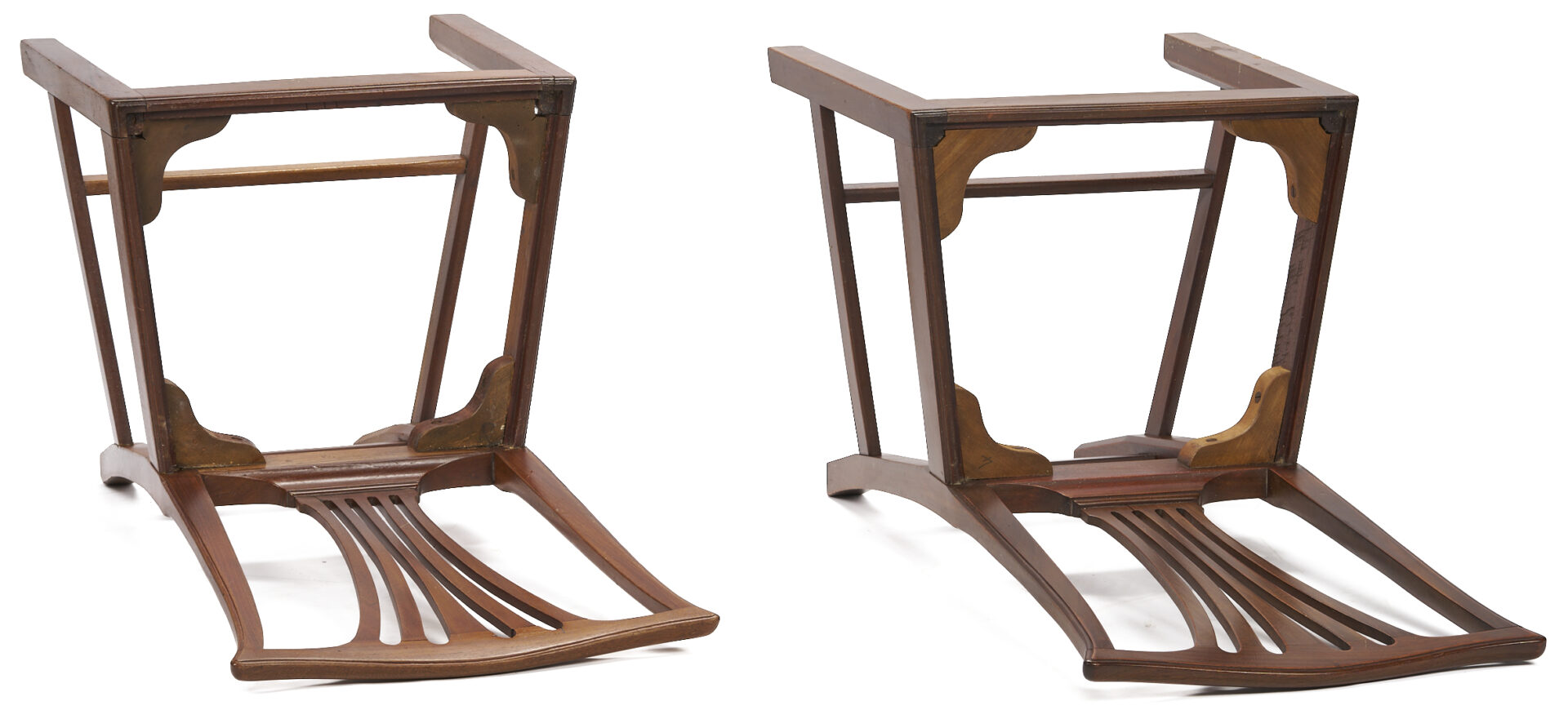 Lot 1094: Pr. English Chippendale Period Chairs