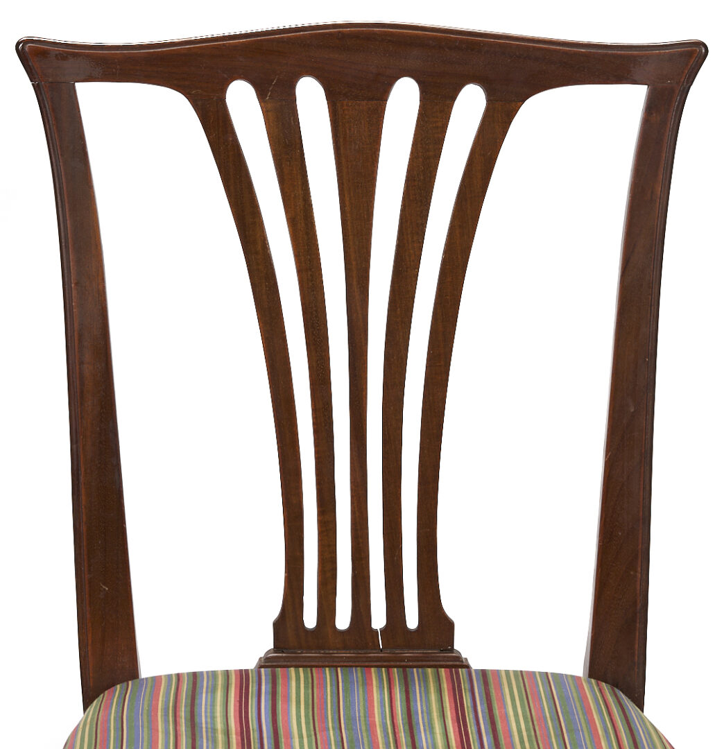 Lot 1094: Pr. English Chippendale Period Chairs
