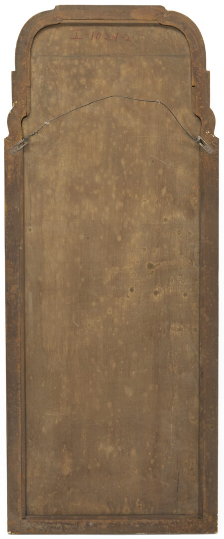 Lot 1096: Chinoiserie Black Lacquer and Gilt Pier Mirror