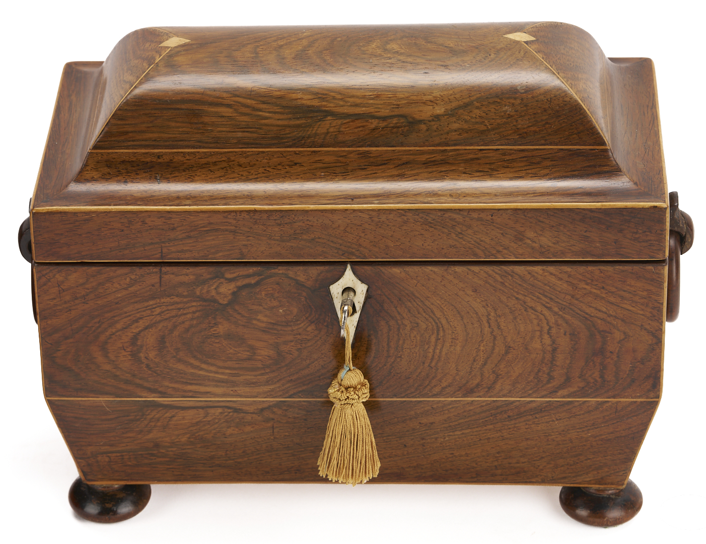 Lot 109: 2 Antique English Tea Caddies