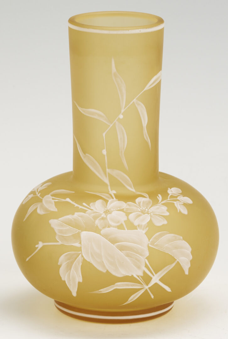 Lot 1104: 2 Cameo Art Glass Vases