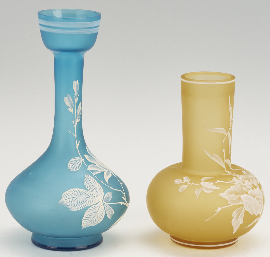 Lot 1104: 2 Cameo Art Glass Vases