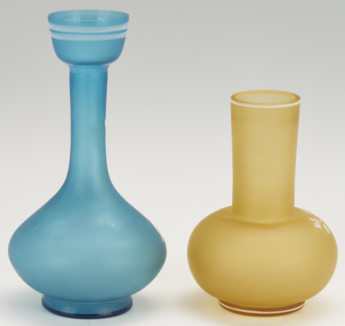 Lot 1104: 2 Cameo Art Glass Vases