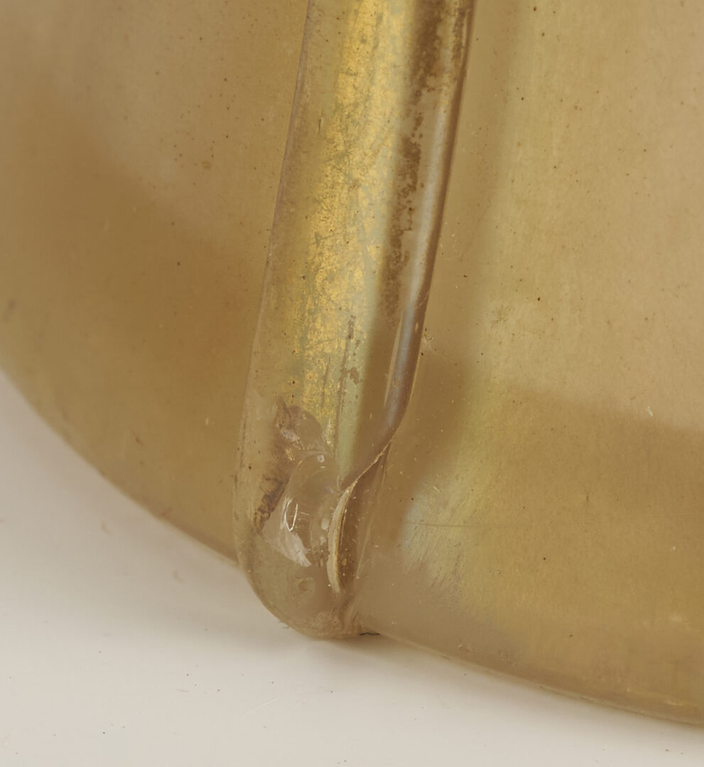 Lot 1106: 3 Art Glass Vases with Prunts, attrib. Kralilk or Rindskopf