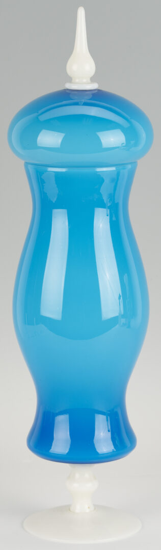 Lot 1108: Murano Art Glass Apothecary Jar and Vase
