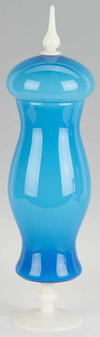 Lot 1108: Murano Art Glass Apothecary Jar and Vase