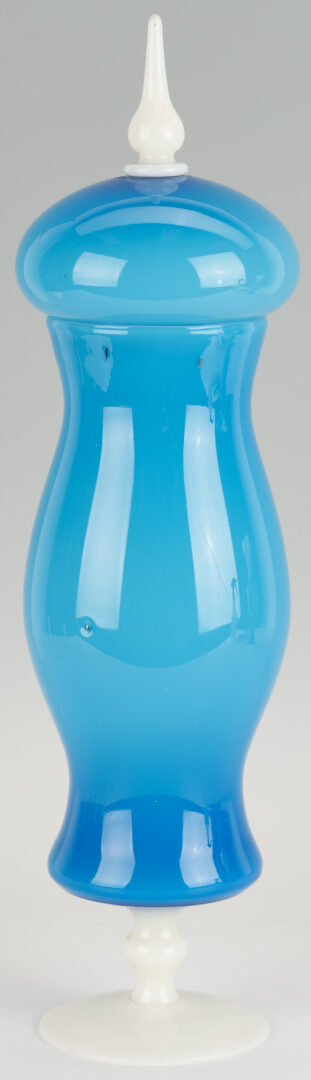 Lot 1108: Murano Art Glass Apothecary Jar and Vase